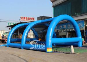 Quality 10x7 meters adults challenge running ball pit inflatable obstacle tent for outdoor sports events wholesale