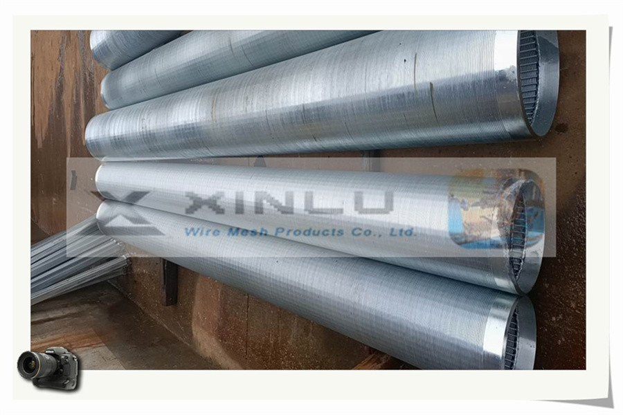 Wedge Wire V Wire Screen Pipe Galvanized Zinc Plated For Liquid