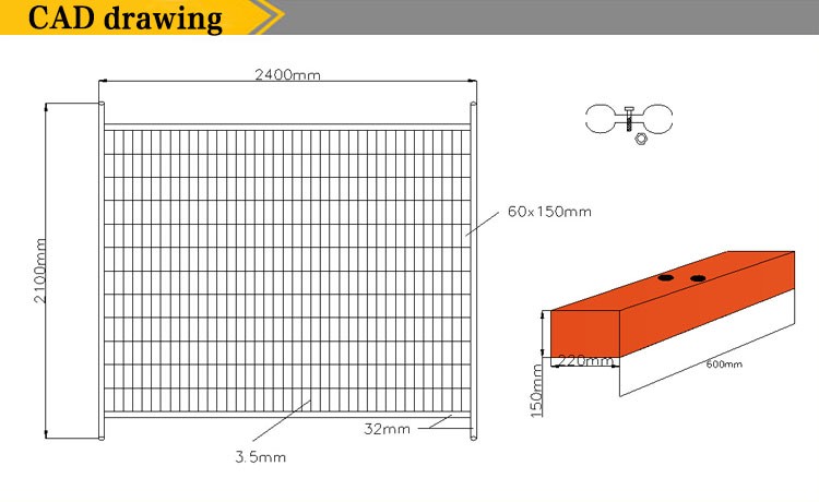 Temporary Fencing panels ,hot dipped galvanized temp fencing panels OD 32 pipes x 2.00mm FRANKLIN HR supplier