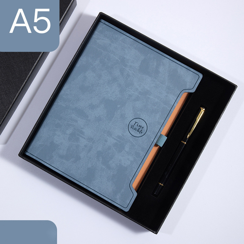 Direct A5 PU Leather Agenda Journal Notebook With Customized Inner Pages And Pen Set