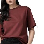 Quick Dry Short Sleeves 100% Cotton Loose Fit Slim T-Shirt for Women Custom