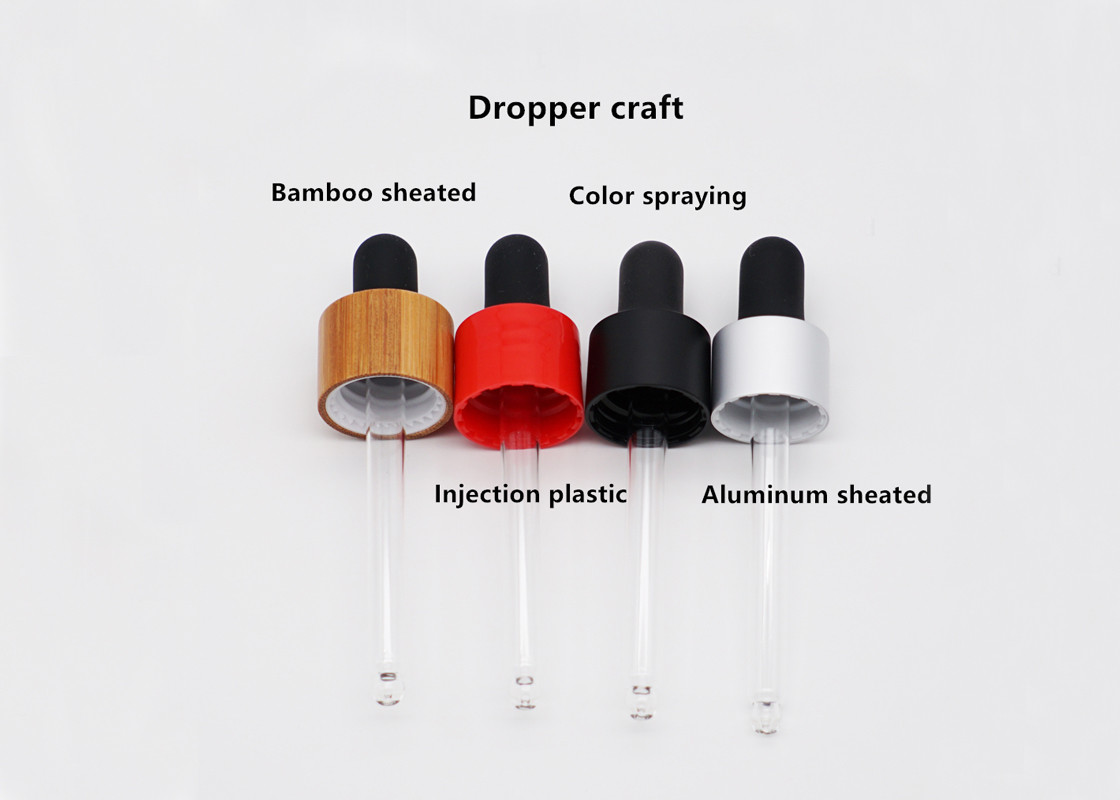 13mm Silicone Teat Bamboo Plastic Aluminum Dropper Tops