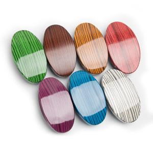 Quality Oval 360 Curved Wave Brush For Men Hair Soft Medium Hard Boar Bristle PU Paint wholesale