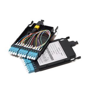 Quality FOC OM3 MTP MPO LC 12 Fiber Optic Cassette Module wholesale