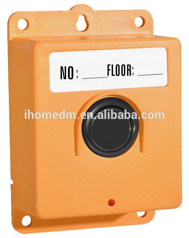 blue/orange color construction site call button transmitter