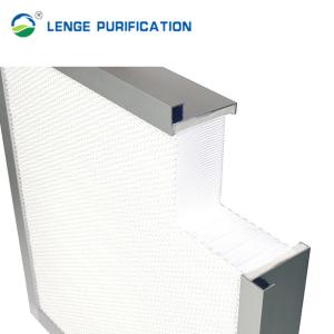 Quality Cleanroom HEPA Filter H13 99.95 % Aluminum Compact With Glass Fibre wholesale