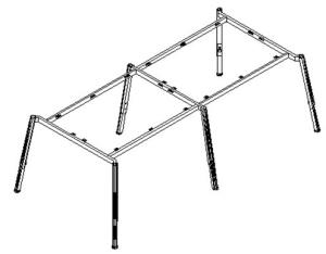 Quality conference table metal leg frame ,#939 wholesale