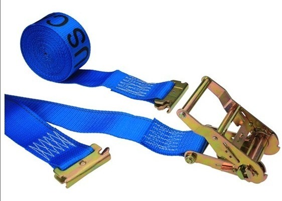 Lightweight Ratchet Tie Down Straps EN12195-2 Standard With Blue Label