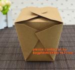 brown kraft cardboard burger box for hamburger food with logo printing, Food