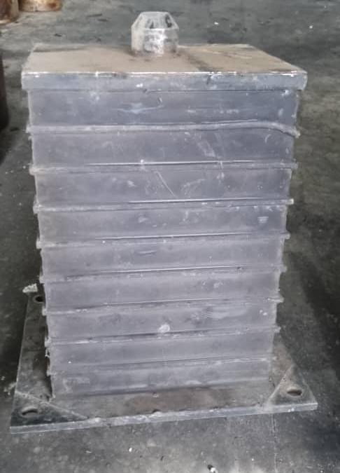 Train Bogie Secondary Suspension Rail Transport Rubber Side & Center-bearing