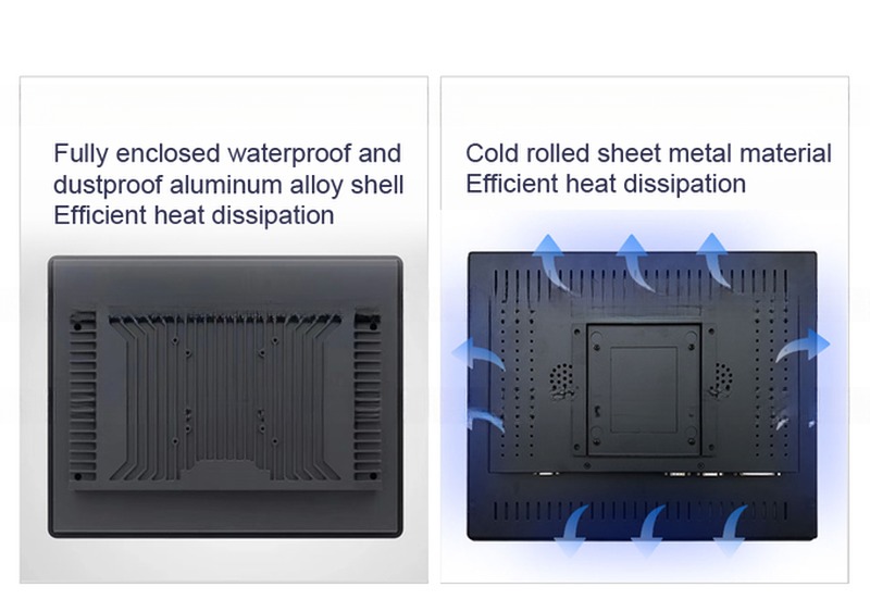 Integrated Rugged 15 Inch Industrial Resistive Touch Screen Panel PC 12V-24V With Adapter