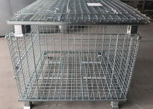Quality Conventional 6.4mm Galvanized Metal Pallet Cage wholesale
