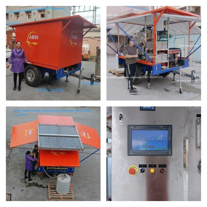 Solar Powered Water Purifier Machine Seawater To Drinking Water Machine