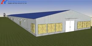 Quality Prefabricated Poultry Farm House Ventilate Construction Building Shed Chicken House Steel Structure Farm wholesale