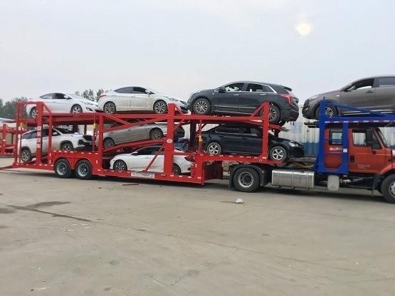 Van-type 2 Axles Car Transport Semi-Trailer Transport 6/8 Cars Carrier Semi