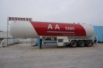 Tri Axle Lpg Tank Semi Trailer , 59.52CBM 59520 Liters 30 Ton LPG Road Tanker