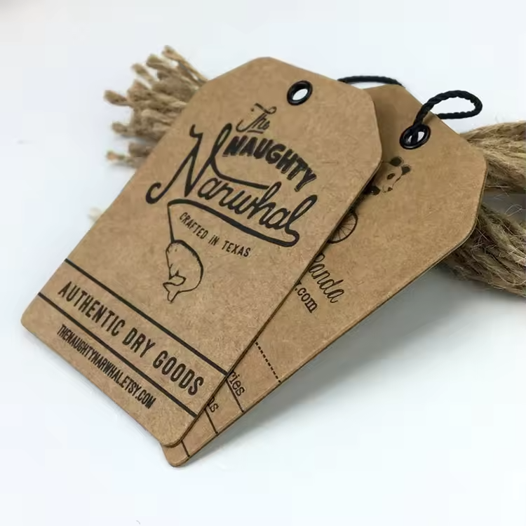 White Velvet Leather Gift Tags Custom Apparel Tags Printed Clothing Labels