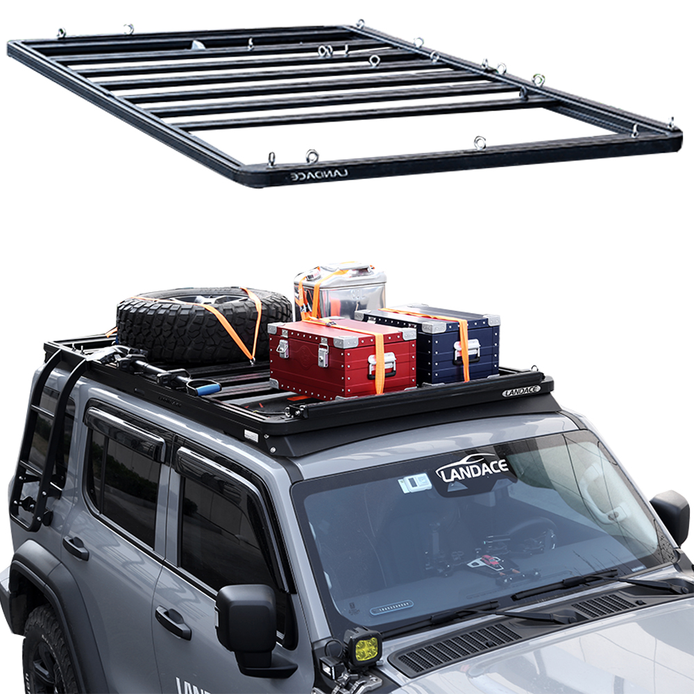 Landace Logo N.W. 25.3kg Car Roof Basket Aluminum Alloy Roof Rack for Tank 300