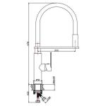 35mm Wanhai Cartridge EN817 Flexible Kitchen Faucet