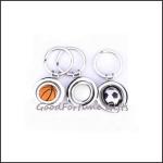 Promotion Printed logo pu stress ball key chian souvenir