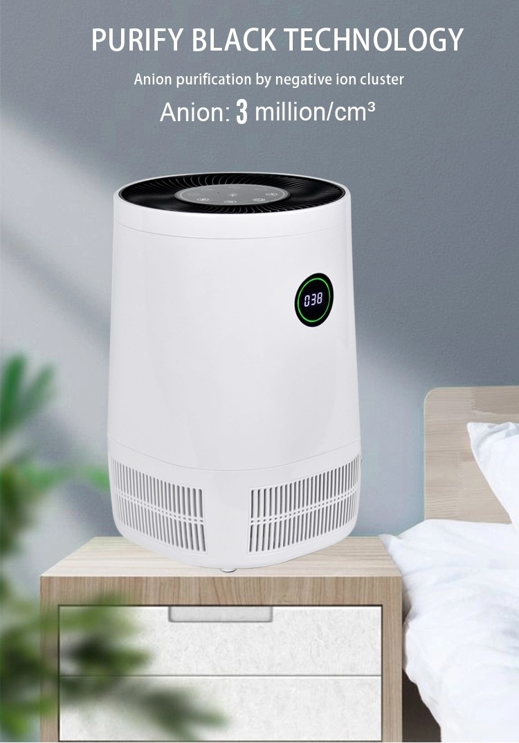 Remote Control Charcoal Central Hepa Air Purifier 110M3/H 15w