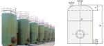 Industrial Chemical FRP GRP Glass Vertical Storage Tank Professional Liquid Tank