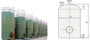 Quality Industrial Chemical FRP GRP Glass Vertical Storage Tank Professional Liquid Tank wholesale