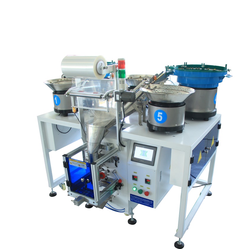 Automatic Fastener Hardware Screw Counting with Vibrating Feeder Packing Machines for Small Hardware Parts