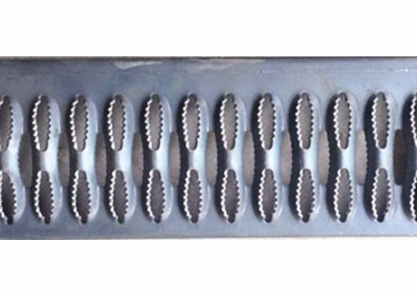 Cheap Galvanized Steel Perforated Grtp Strut Grating For Stair Tread With Diamond Hole for sale