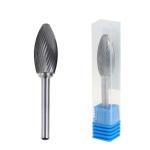 Silver Flame Tungsten Carbide Burr Bits Rotary Tool Grinding Bits Wear