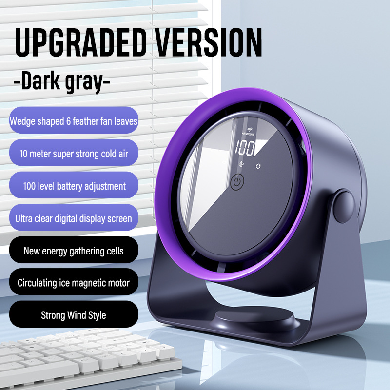 Strong Wind 2 in 1 Portable Desktop Mini USB Fan for Home Office Cooler Desktop