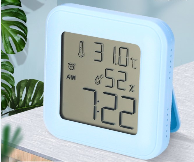 Digital Indoor Termometer Hygrometer Temperature And Humidity Alarm Clock All Season