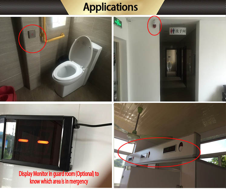 blue light touch emergency call button and sound and light out door alarm siren with strobe