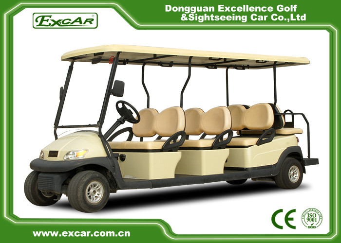 8 Seater Aluminum Chassis 48V Golf Cart 114MM Grounding Clearance