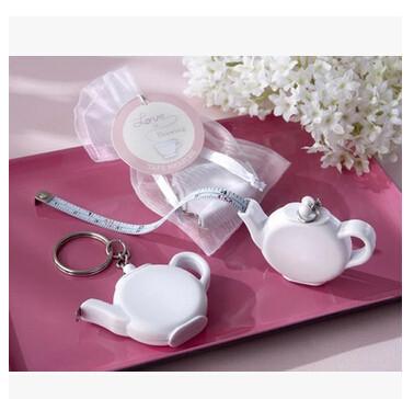 New creative promotion gift product wedding gift coffeepot tape keychain