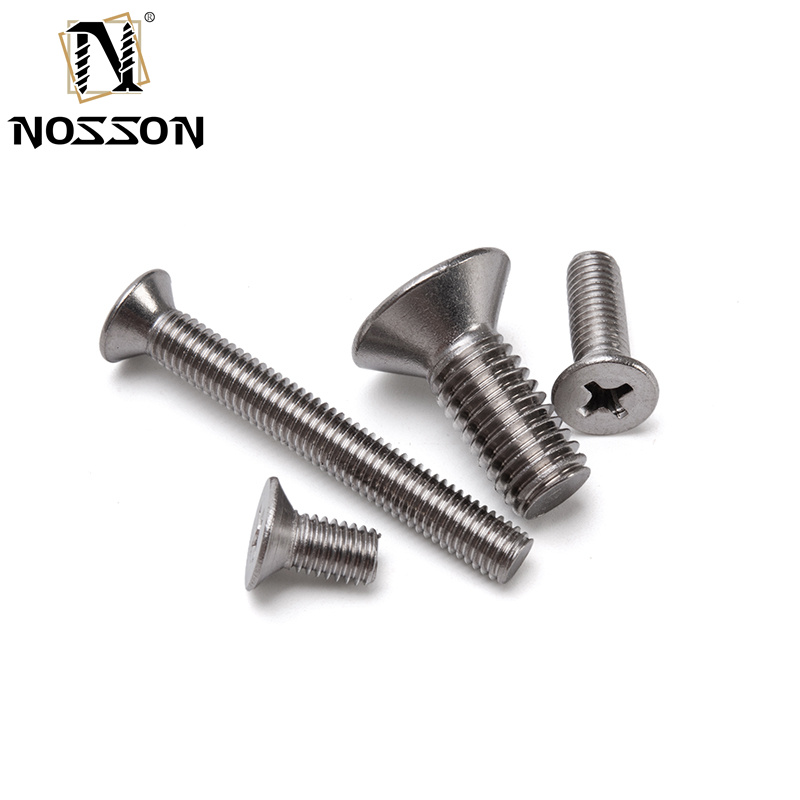 Stainless Phillips Oval Head Machine Screw 18-8 304 Stainless Steel Grade 8.8/10.9/12.9 SS304 SS316 1/4''-20 X 3'' Bolt
