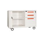 Cold Roll Steel Sheets Metal Mobile Pedestal Storage Cabinets Customized Color
