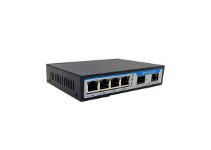 Quality Network Unmanaged Fiber Switch 6 Port High Availability Excellent Heat Elimination wholesale