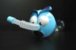 Long Blue Caterpillar Water Bottle , Animal Water Bottle For Kids 35*6*5cm