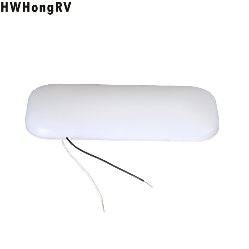 HWHongRV campes 12V rectangle Ultra-Thin Dome LED Light Interior Lamp Caravan Motorhome RV surface mount Light