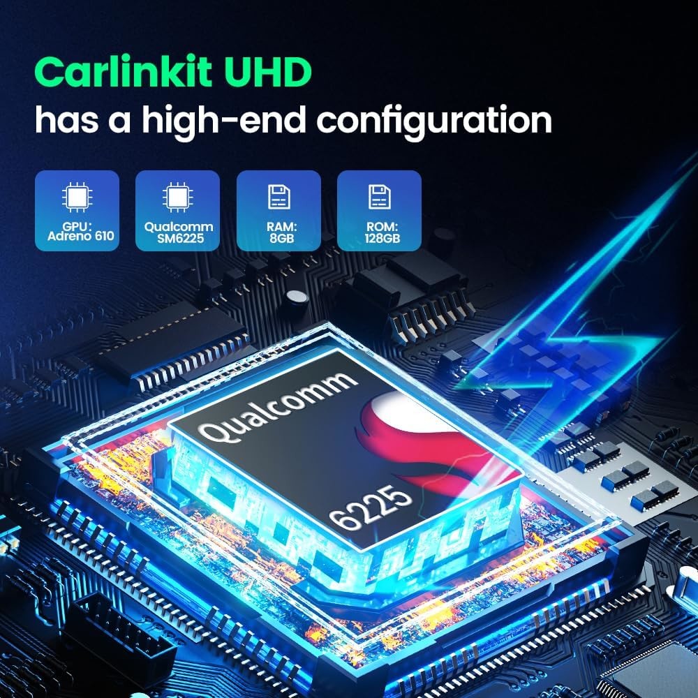 TBox UHD HDMI Wireless Ai Box 128Gb SM6225 Youtube Netflix Car Multimedia Play Carlink