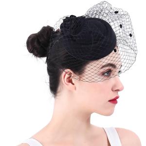Quality 15*15 cm Sinamay Base and Feather Fascinator Hat for Event Party Supplies wholesale