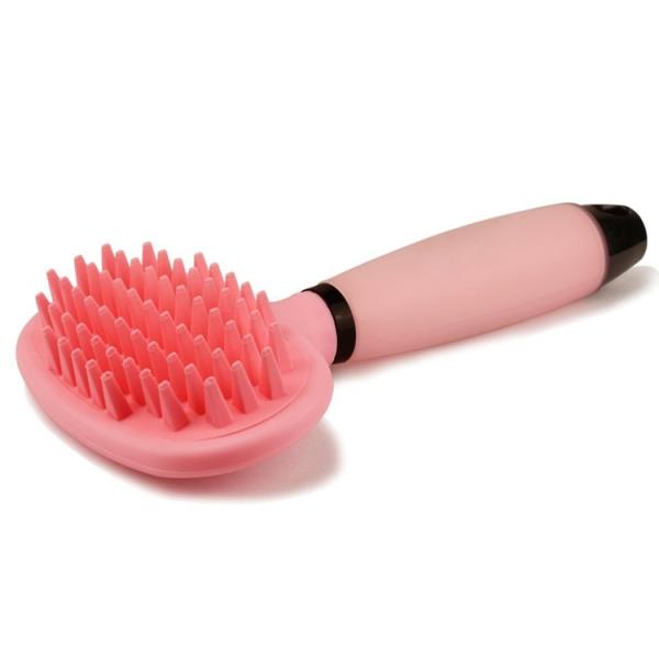 Safe And Soft Dog Hair Brush , Silicone Pet Short Hair Dog Brush Bathing