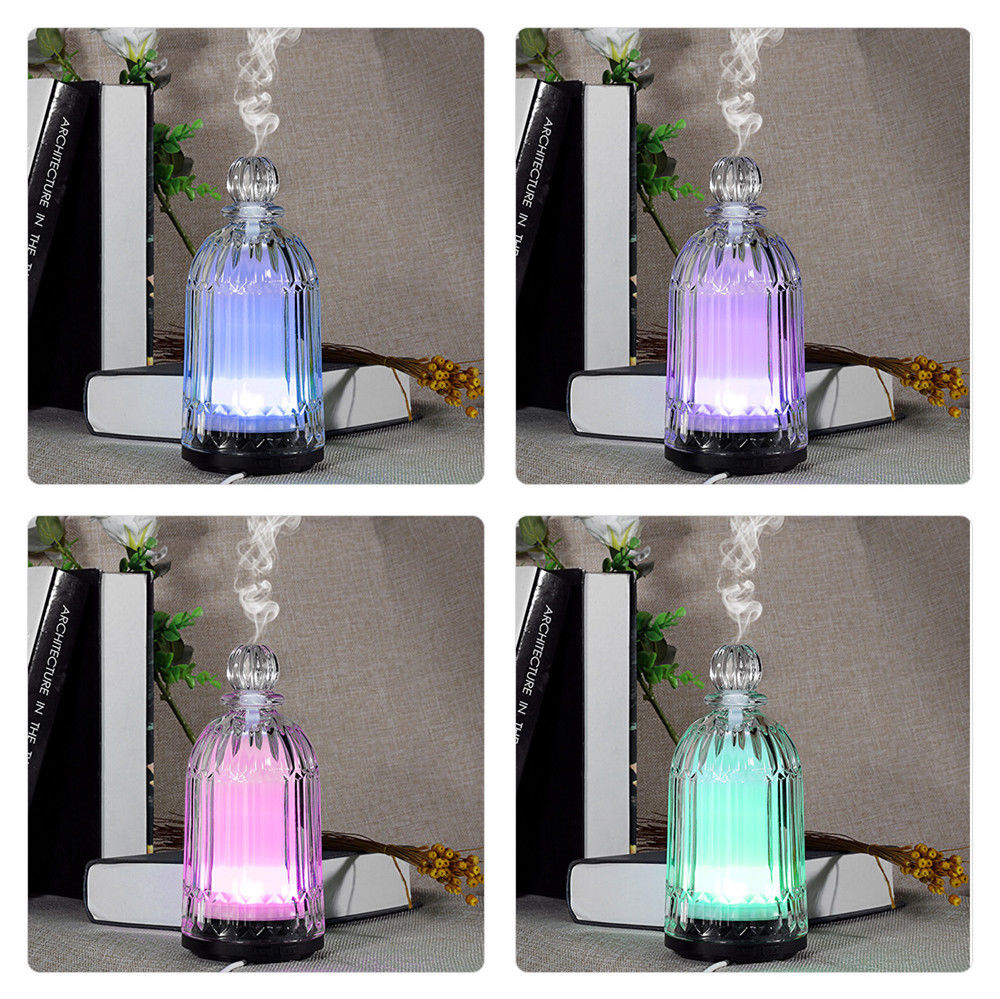 HOMEFISH OEM Dropshipping Multicolored 120ml Glass Humidifier Essential Oil Diffuseur Scent Diffuser Machine
