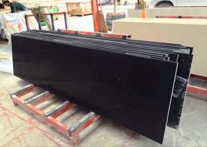 Quality Black Sparkle Quartz Tile Countertop Black Galaxy For Kitchen 26&quot; X 96&quot; X 2cm wholesale