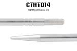 Aluminum Alloy Permanent Makeup Eyebrow Tattoo Pen Light Silver Pen