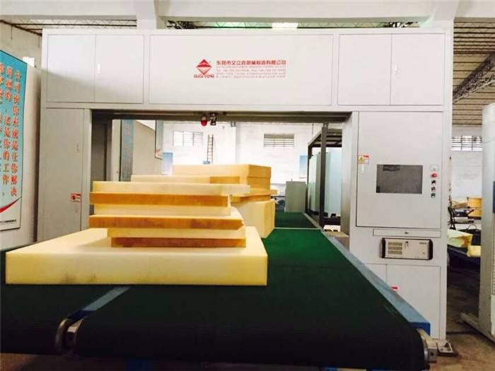Revolving Blade Upright CNC Sponge Cutting Machine For Flexible Sponge