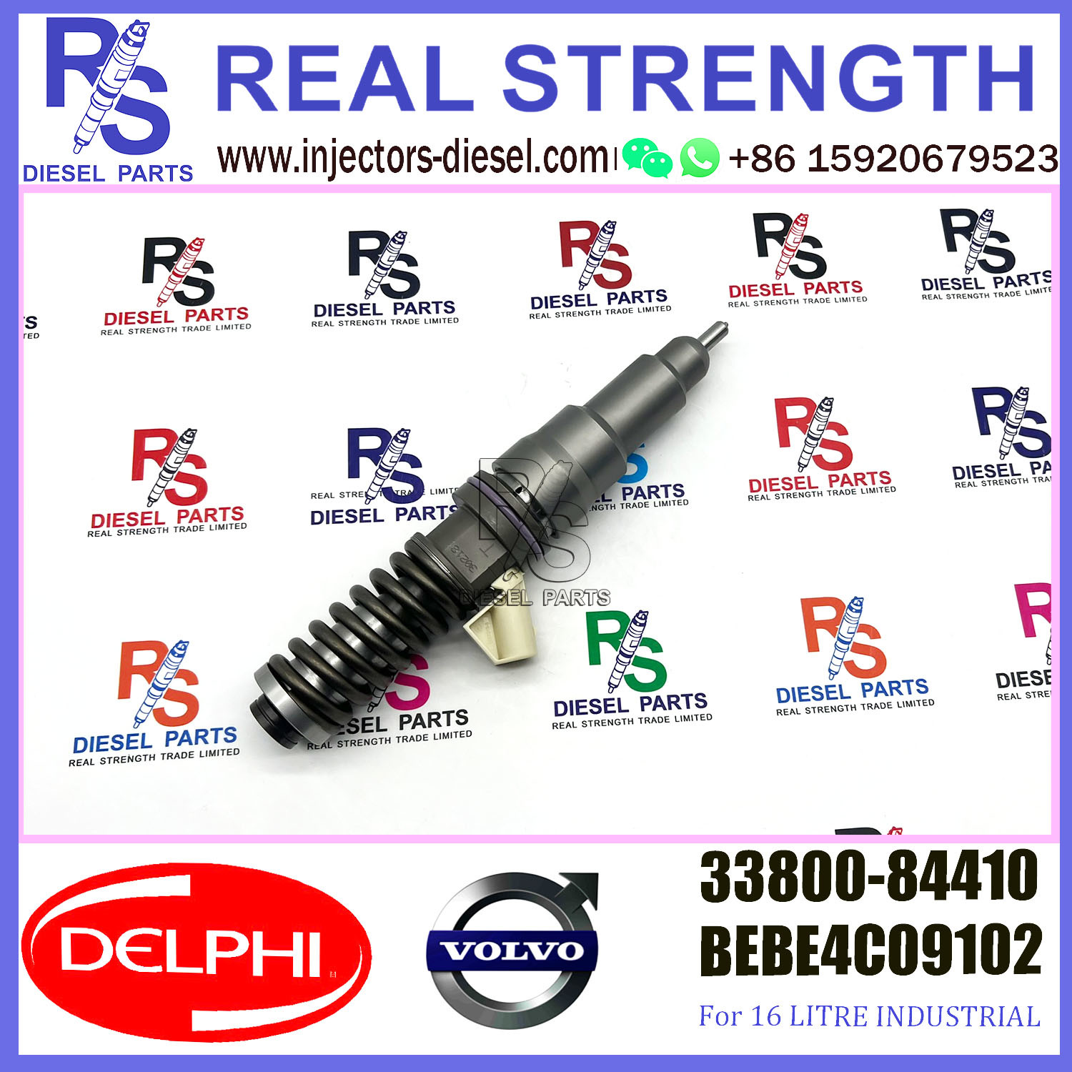 DELPHI Hyundai Diesel Injectors V-O-L-V 33800-84410 BEBE4C09102 E1