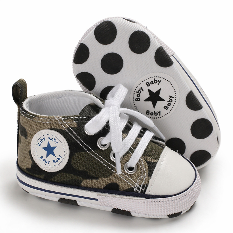 Designer wholesale Canvas shoes first Walker kids boy and girl crib Baby shoes