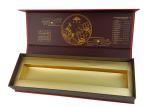 High Quality Luxurious Rigid Cardboard Material Gold Foil Hot Stamping